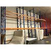 Image 2 : 5 - 18 FT BLUE DOUBLE DEEP PALLET RACKING UPRIGHT, 28 - 7 FT ORANGE CROSS BEAMS