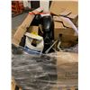 Image 2 : PALLET OF HARLEY-DAVIDSON MOTORCYCLE PARTS & GEAR INCLUDING; FRAME, TIRES, PEDALS, EXHAUST, HELMET