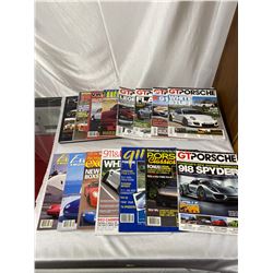 Nice Large Lot Of Car Magazines And Hardcover Book On Porches