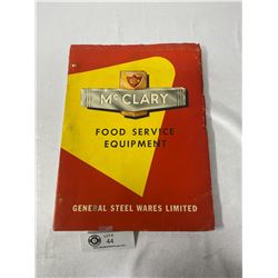 McClary General Steel Wares Limited Food Equipment Manual