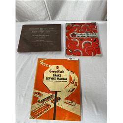 Nice Lot Of 3 Vintage Service Manuals