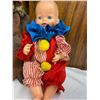 Image 2 : Vintage Porcelain Hobo Clown Doll, 21" And A Reliable Canada 1920's-1940's Baby Doll