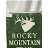 Image 2 : Rocky Mountain Trail Jasper Alberta Vintage Metal Sign, 12"W x 18" L