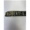 Image 2 : Vintage Robert E Lee Address Sign, 18"W x 2.5"T