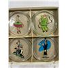 Image 2 : Vintage 1930's-1940's Glass Coaster Set Of 8