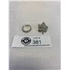 Image 1 : Sterling Ring + Marcasite Pin