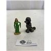 Image 1 : 2 Miniature Figures Pewter and Lead