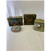 Image 1 : Nice Lot Of 4 Vintage Tins
