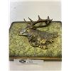 Image 2 : Nice Vintage Tin With Moose And Antlers Sticking Out Of Top