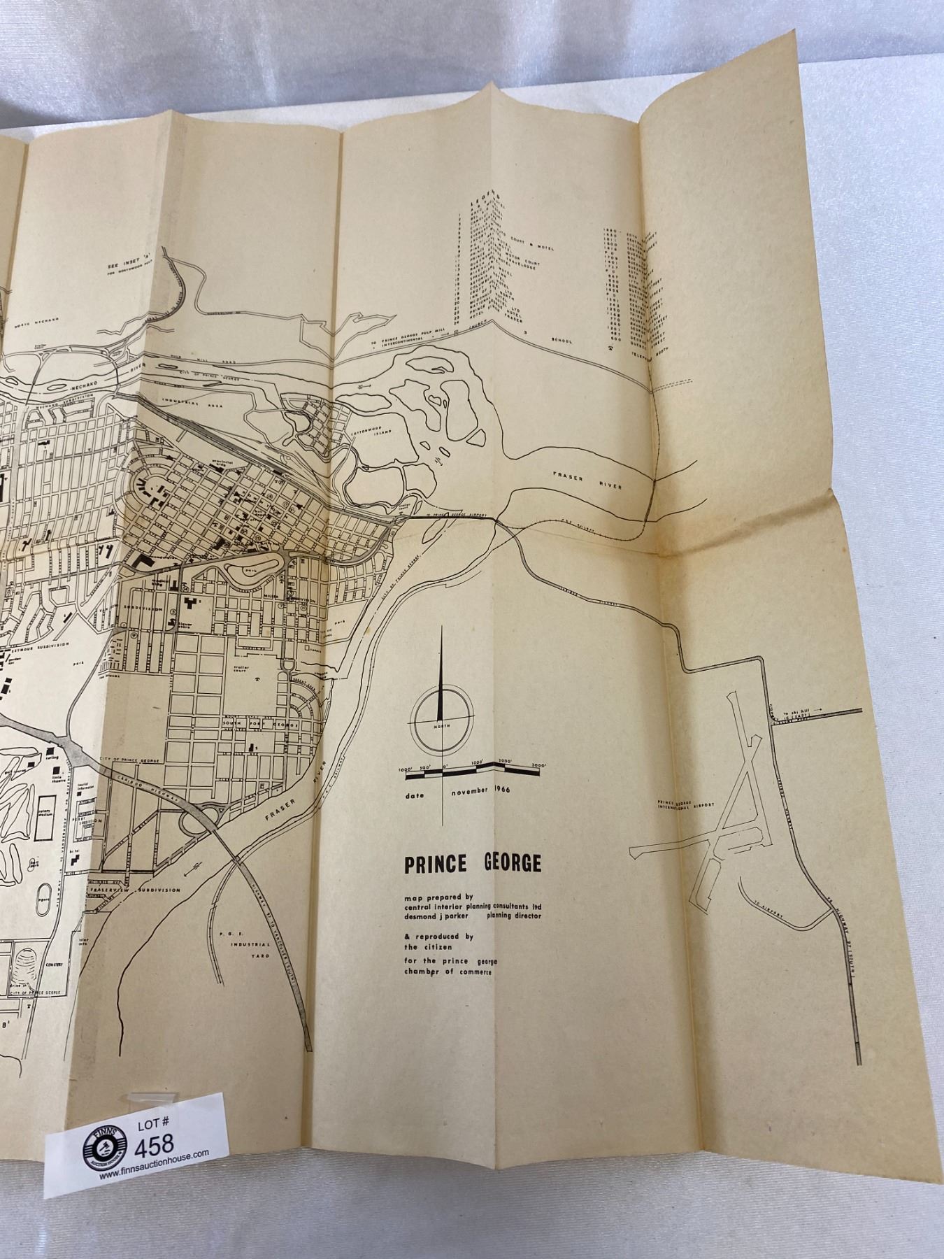 Price George Map Old Map Of Prince George