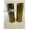 Image 1 : WW1 Hard To Find, German Artillery Shells Made In To Trench Art, Shells 1913 And 1918
