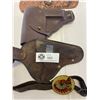 Image 3 : 3 Vintage Toy Cap Gun Leather Holsters