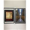 Image 1 : Lot Of 2 Posters Nicely Framed 21"x31" Scarface Al Capone Alcatraz Poster Plus Second Alcatraz Poste