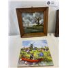 Image 2 : Lot Of 4 Decorative Dutch Wall Plaques
