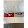 Image 1 : Nice Enjoy Coke Metal Sign From Top Of Cooler, 48"x10", Refreshment Center