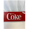 Image 2 : Nice Enjoy Coke Metal Sign From Top Of Cooler, 48"x10", Refreshment Center