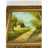 Image 2 : Very Nice Gold Framed 20"x17" Signed Painting, Country Scene