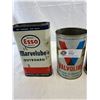 Image 2 : Nice Lot Of 4 Vintage Oil Tins