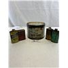 Image 1 : Lot Of 5 Vintage Greece And Lubricant Tins