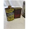 Image 2 : Lot Of 5 Vintage Greece And Lubricant Tins