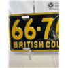 Image 2 : Nice Condition 1950 British Columbia License Plate