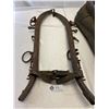 Image 2 : Vintage Horse Harness Plow Old Wood Pieces Drawn Mule Collar, Nice Decoration