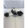 Image 1 : Beautiful Harley Motorcycle Scrap Metal Art Sculpture, 13"L
