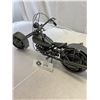 Image 3 : Beautiful Harley Motorcycle Scrap Metal Art Sculpture, 13"L