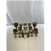 Image 1 : Very Nice Lot Of Silver Plated Goblets, Wine Glasses, Etc.