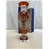 Image 2 : Nice Vintage Colourful Crystal Vase In Case