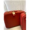 Image 2 : 2 Nice Vintage Red Suitcases, 23"x17"