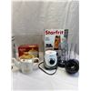 Image 3 : Tim Hortons Tea Pot, Cuisinart Waffle Maker, Starfrit Blender In Original Boxes