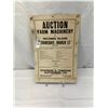 Image 1 : Vintage Farm Machinery Auction Poster By Chapman And Thompson Auctioneers, Chilliwack And Mission BC