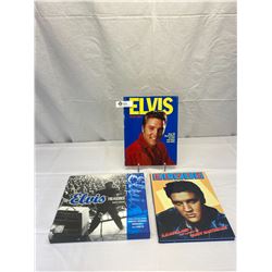 3 Hardcover Books On Elvis Presley