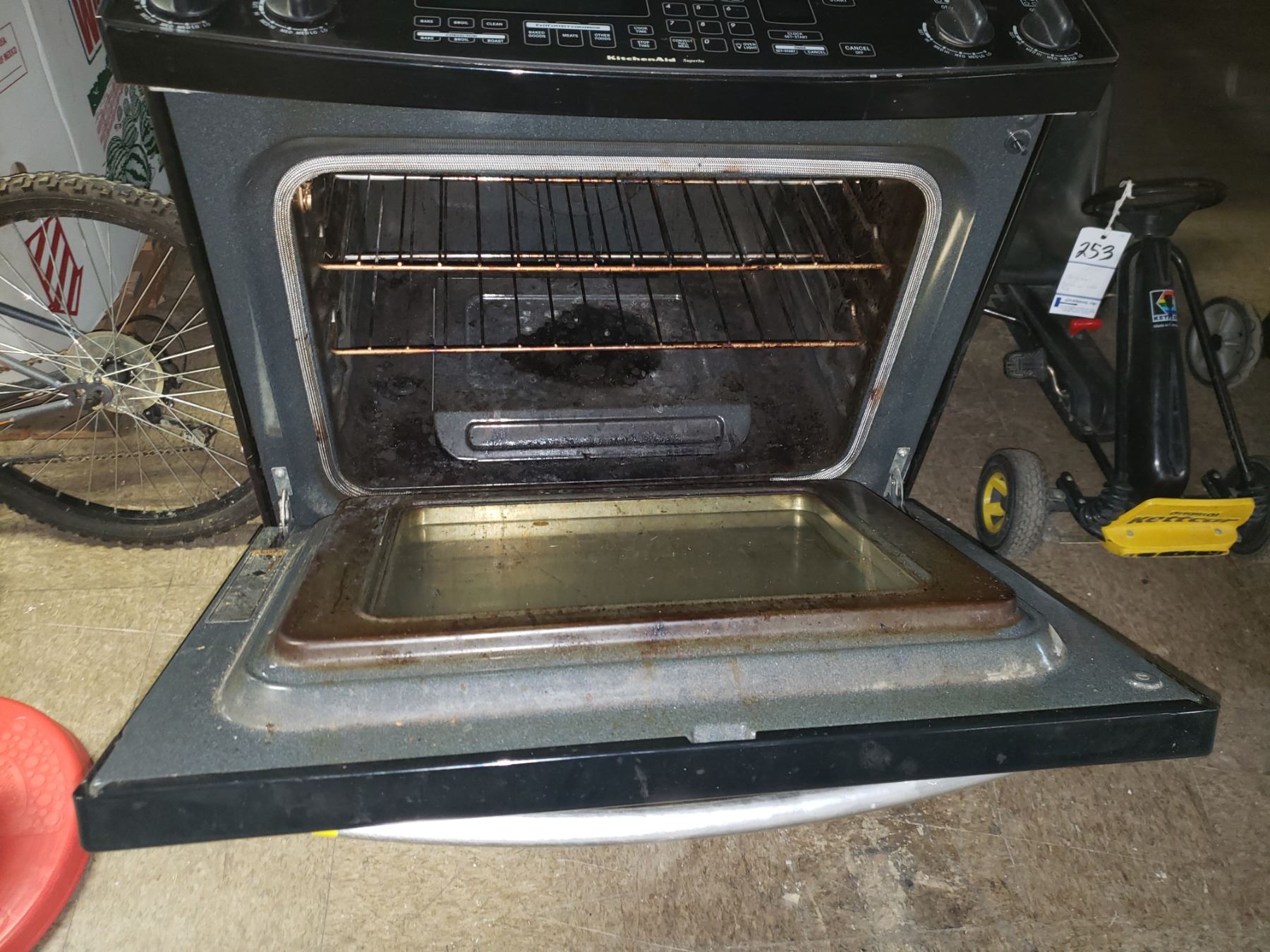 KITCHEN AID SUPERBA 4 BURNER STAINLESS STEEL GAS CONVECTION RANGE