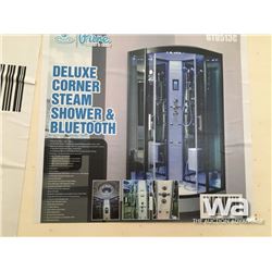 DELUXE CORNER STEAM SHOWER & BLUETOOTH
