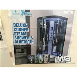 DELUXE CORNER STEAM SHOWER & BLUETOOTH