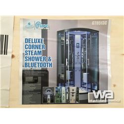 DELUXE CORNER STEAM SHOWER & BLUETOOTH