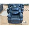 Image 5 : BLACK RECLINING SOFA, LOVE SEAT, & CHAIR