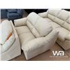 Image 6 : (UNUSED) 3 PIECE LEATHER SOFA, LOVE SEAT & CHAIR
