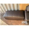 Image 3 : (UNUSED) LEATHER 2 SEAT CHAISE & OTTOMAN