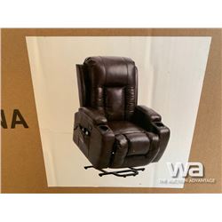 BLACK POWER LIFT RECLINER & MASSAGE CHAIR
