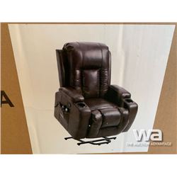 BLACK POWER LIFT RECLINER & MASSAGE CHAIR