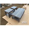 Image 1 : DISTRESSED GREY COFFEE TABLE SET