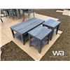 Image 3 : DISTRESSED GREY COFFEE TABLE SET