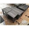 Image 3 : DISTRESSED GREY COFFEE TABLE SET