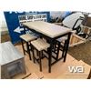 Image 2 : 5 PIECE COUNTER HEIGHT KITCHEN TABLE SET