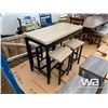 Image 3 : 5 PIECE COUNTER HEIGHT KITCHEN TABLE SET