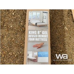 KING 8" GEL INFUSED MEMORY FOAM MATTRESS