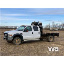 2009 FORD F550 XLT CREW CAB FLATBED